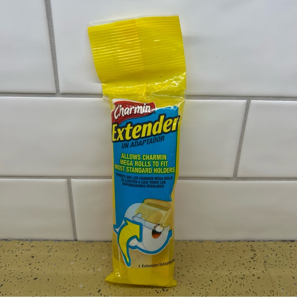 Charmin Toilet Paper Extender Adapter Mega Roll Fits Most Standard Holders NIP